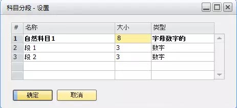 SAP科目分段設(shè)置